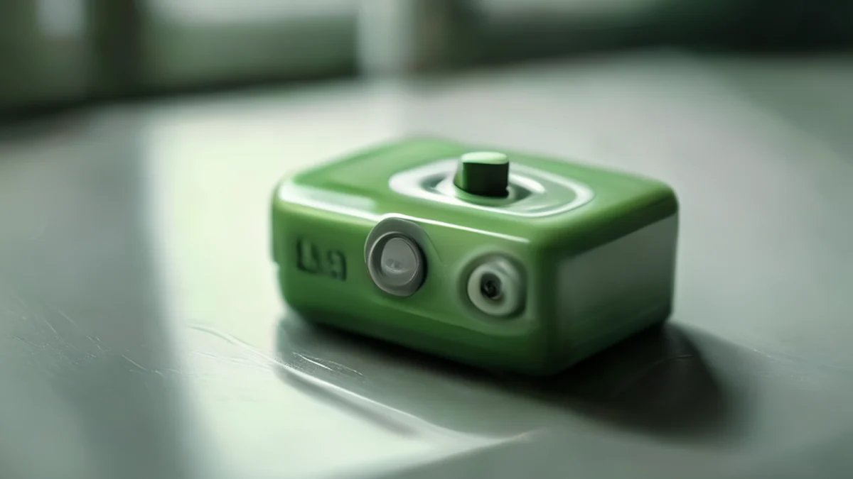 A switch used to turn on or off a battery.