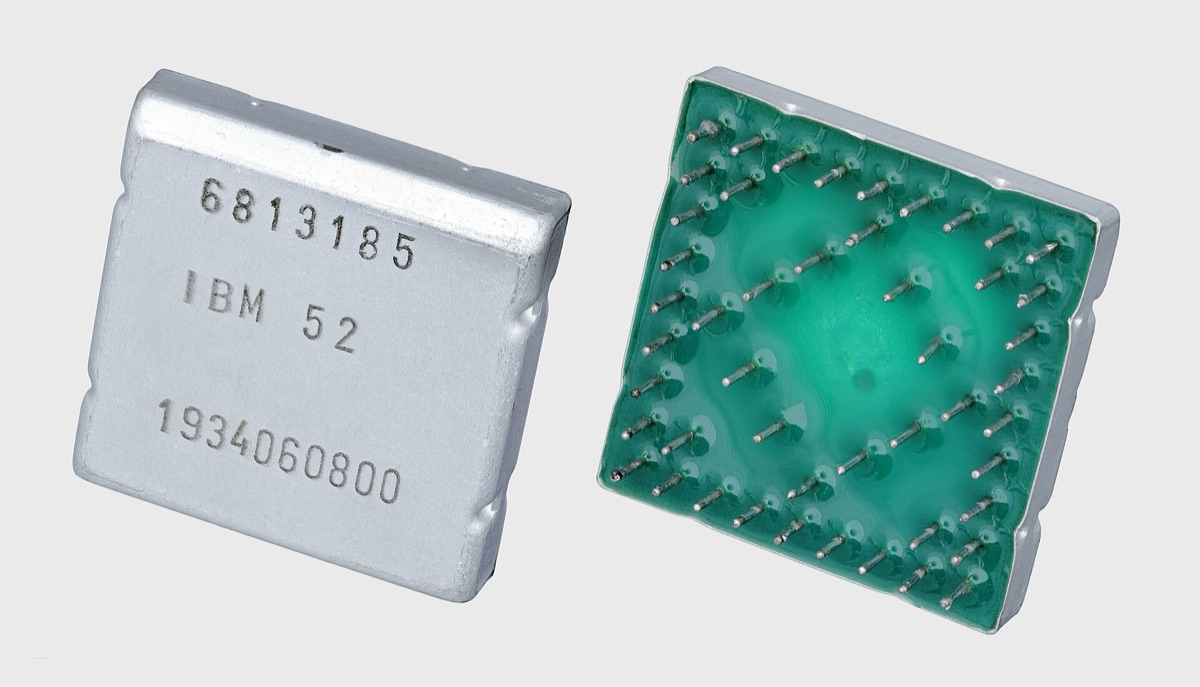 Semiconductor package with integrated memory and logic chips, demonstrating advanced packaging for AI memory applications