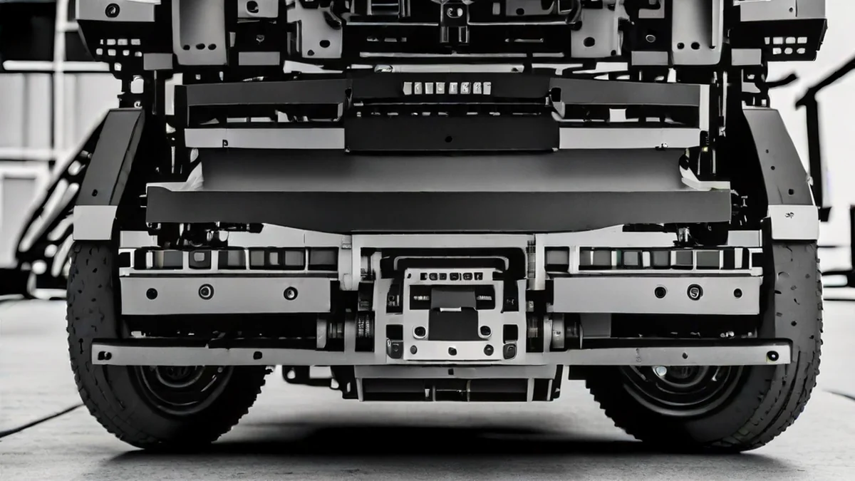 電気自動車のフレームに統合されたバッテリパックと構造部品。