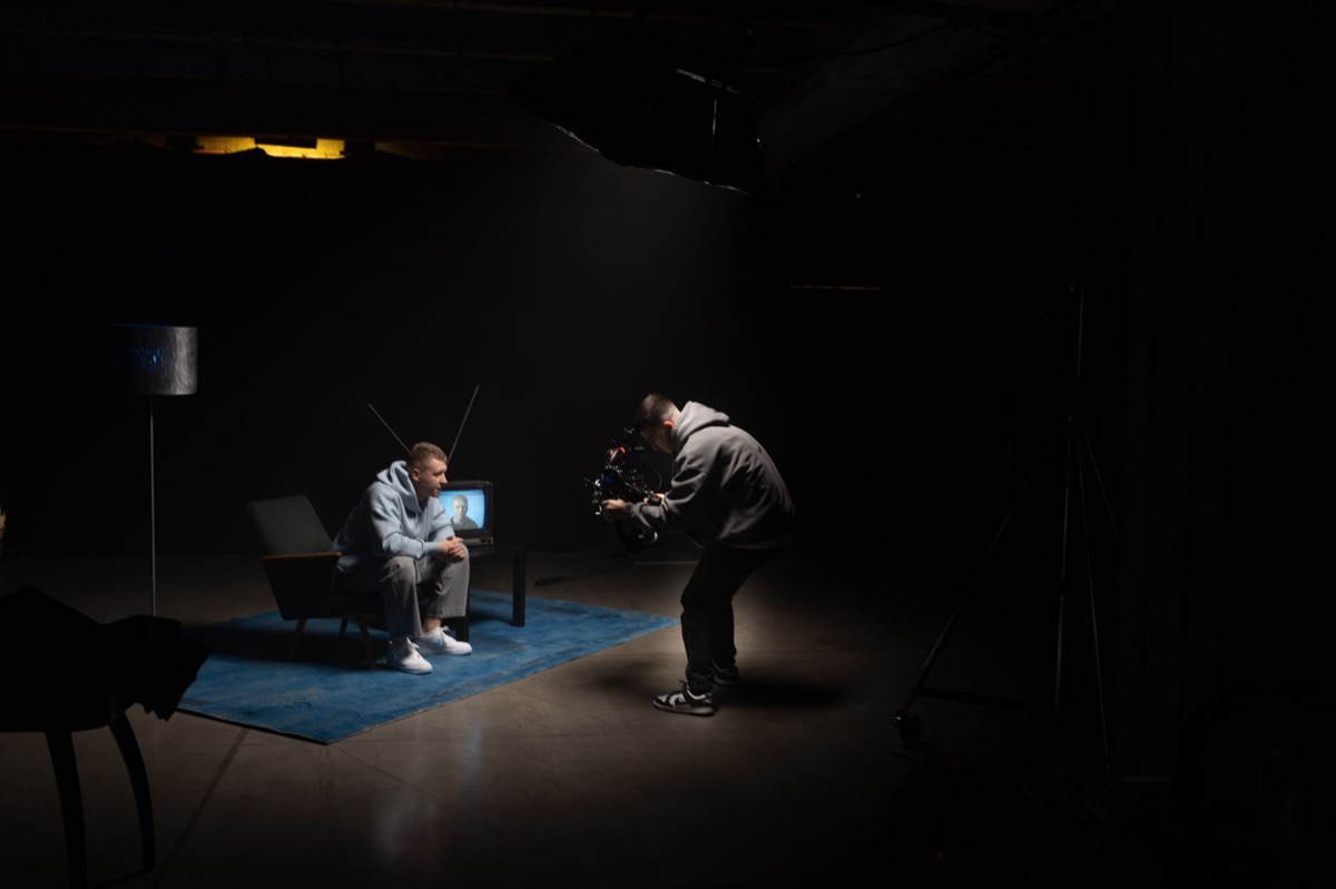 Drama-Produktion in Studio