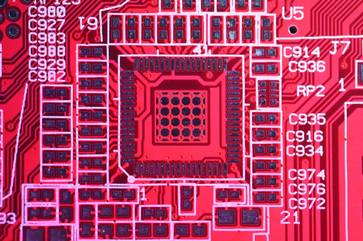 Microscoopisch beeld van een processor
